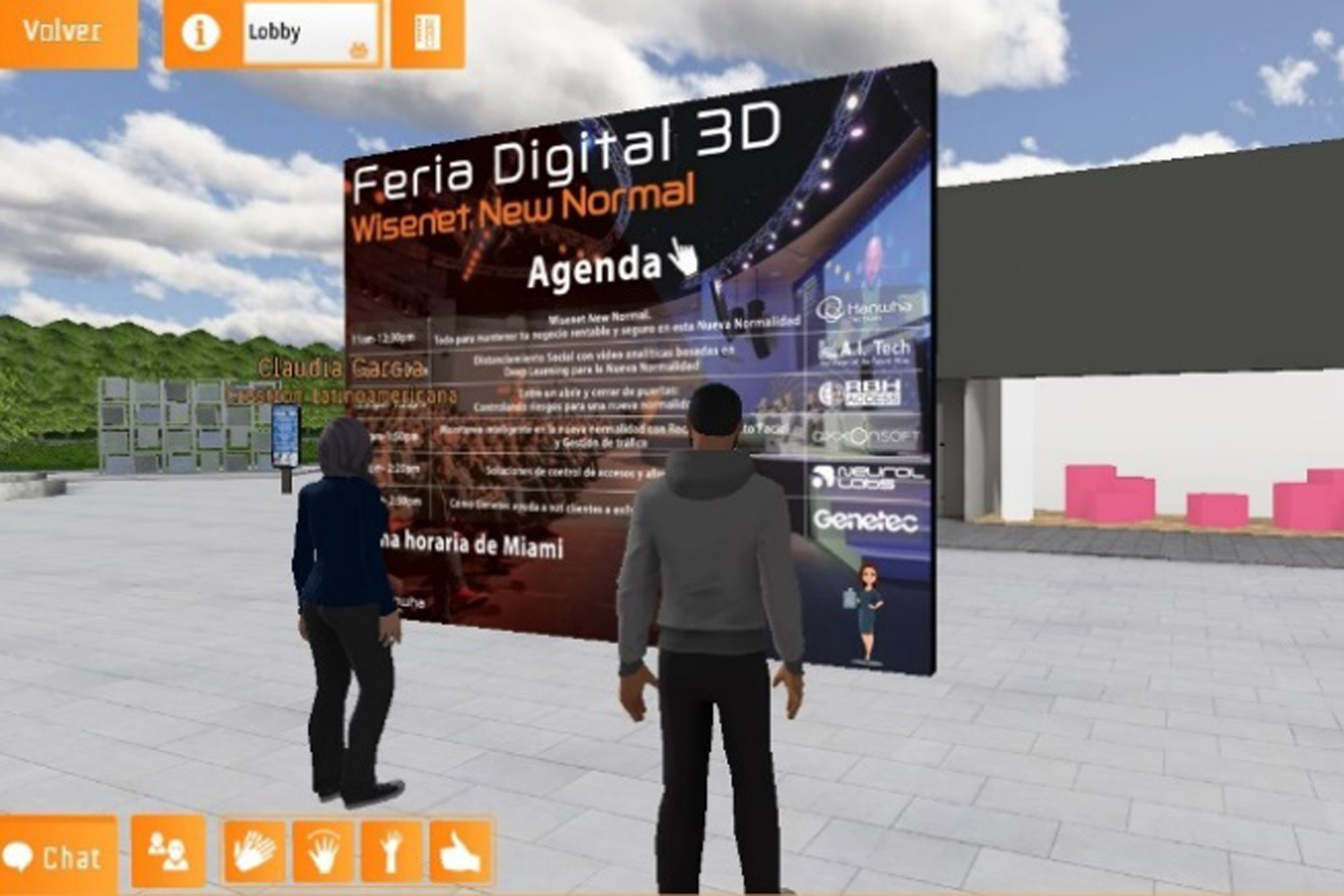 Hanwha Techwin participantes en la Feria Digital 3D Wisenet New Normal