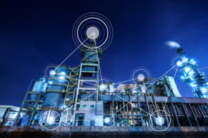 concepto de ciberseguridad OT en una central eléctrica