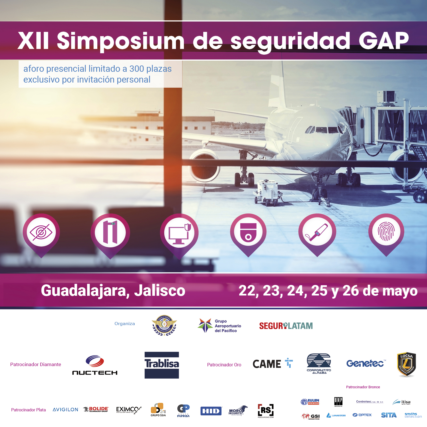 cartel del XII Simposium de Seguridad GAP