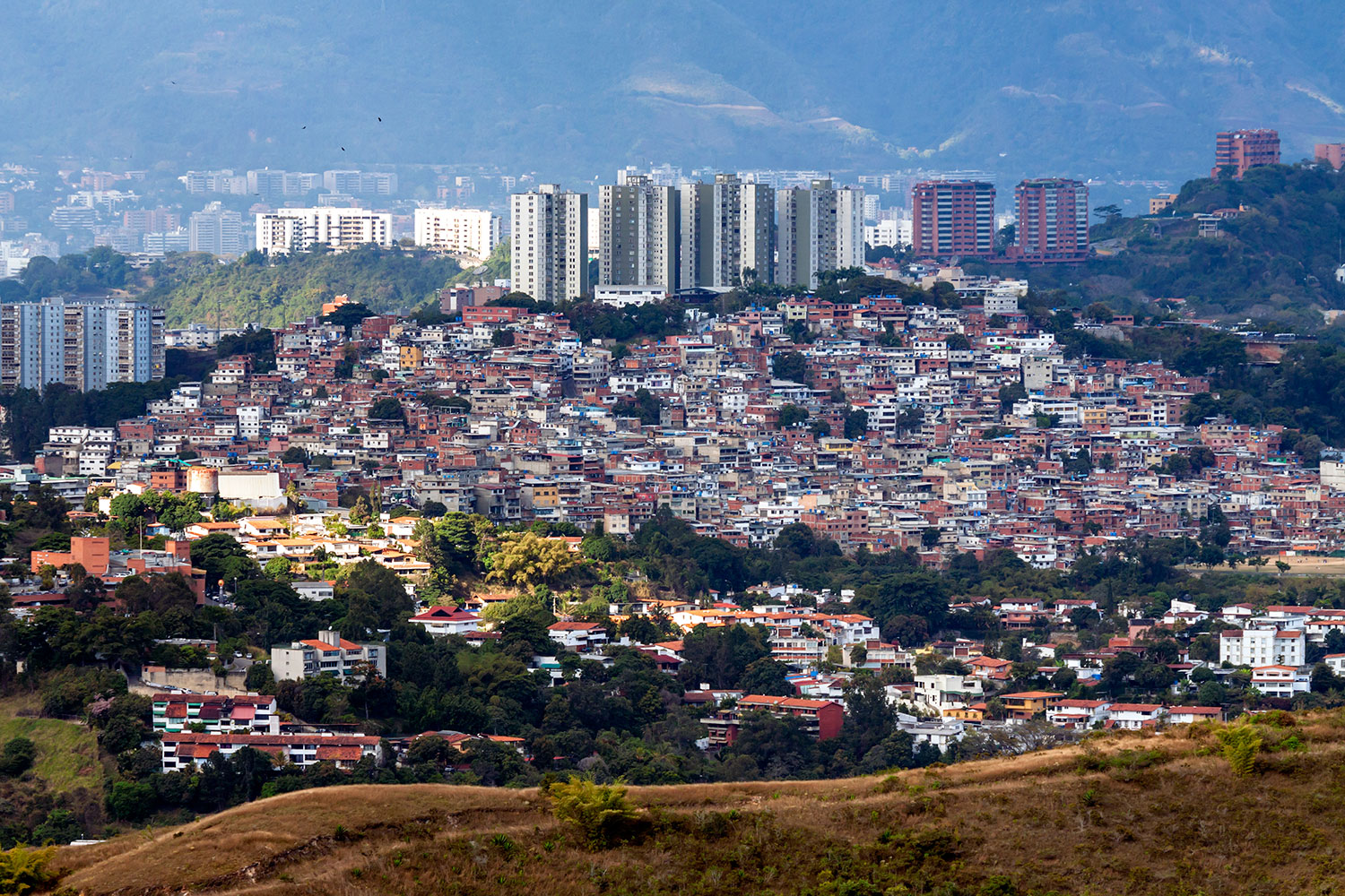 barrios desfavorecidos de Caracas