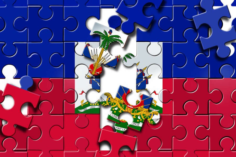 puzle de la bandera de Haití