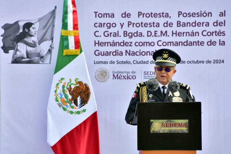 general Hernán Cortés Hernández, comandante de la Guardia Nacional de México