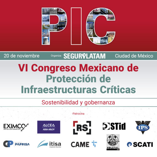 Cartel del VI Congreso Mexicano de Protección de Infraestructuras Críticas