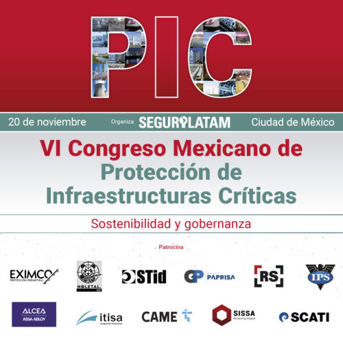 Cartel del VI Congreso Mexicano de Protección de Infraestructuras Críticas (PIC)