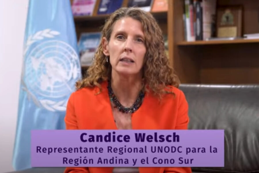 Candice Welsch, representante regional de la UNODC para la Región Andina y el Cono Sur