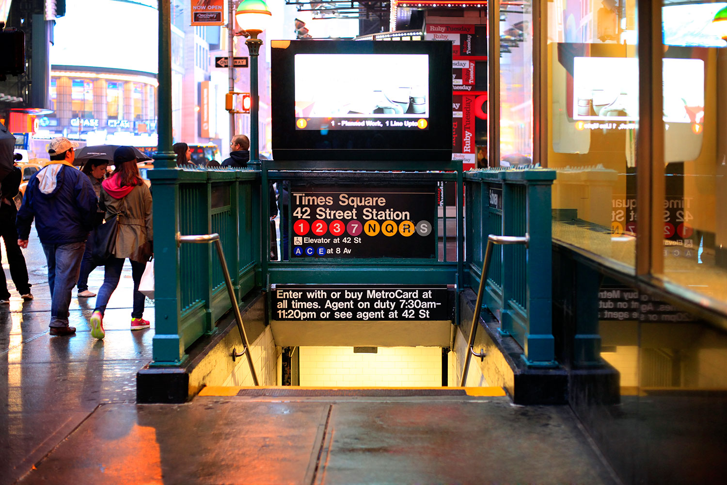 estación de metro de Times Square en Nueva York