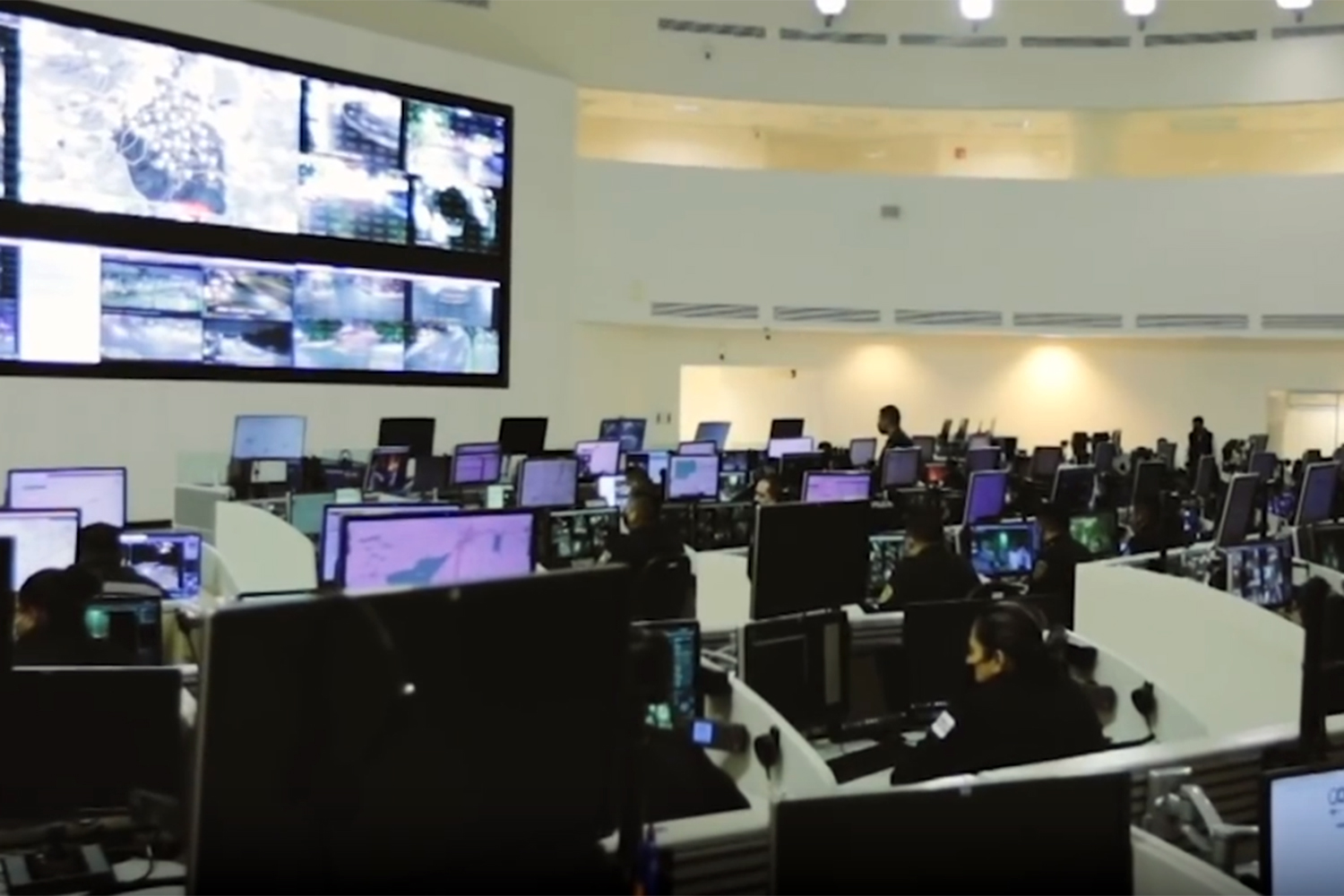 sala de monitoreo del C5 de la Ciudad de México