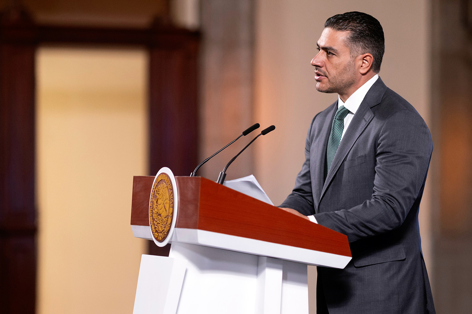 Omar García Harfuch, secretario de Seguridad y Protección Ciudadana del gabinete de Claudia Sheinbaum, presidenta de México